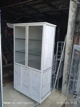 Rak piring anti rayap  bungkus acp sliding tarik