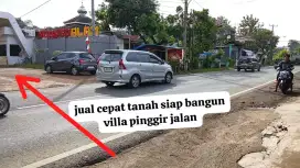 Jual cepat Tanah siap bangun villa pinggir jalan bogor timur