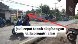 Jual cepat Tanah siap bangun villa pinggir jalan bogor timur.