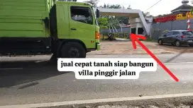 Jual cepat Tanah siap bangun villa pinggir jalan bogor timur.