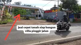 Jual cepat Tanah siap bangun villa pinggir jalan bogor timur zona pp2