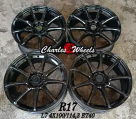 Jual velg mobil rep vossen r17 4x100 4x114,3 avanza xenia livina dll