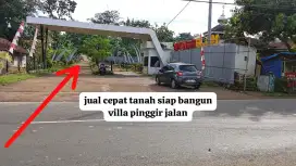 Jual cepat Tanah siap bangun villa pinggir jalan bogor timur zona pp2