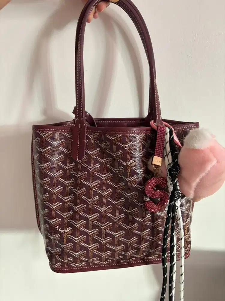 Totebag goyrd mini small maroon like new