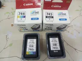 Cartridge Tinta Canon 745s 746s Small Printer PIXMA Black Color | M