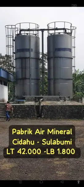 Dijual cepat Pabrik air di sukabumi gunung salak