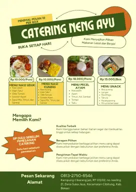 Kuliner makanan dan minuman di Kedai Neng Ayu