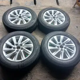 Jual velg original zenix type g ring 16 ban dunlop 205 65 16 th 2023