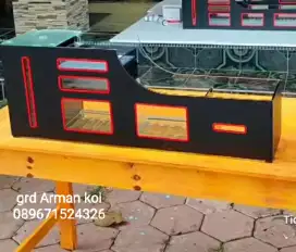 Top filter kaca dan costem aquarium