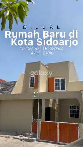 Sidoarjo Kota Rumah Tinggal 2 Lantai Baru Gress Dekat Alun-Alun