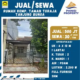DISEWAKAN RUMAH KOMPLEKS TAMAN TORAJA TANJUNG BUNGA