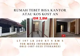 Rumah Tebet Bisa Kantor Atau Kos2an Bebas Banjir Jalan Lebar