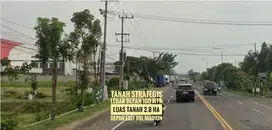 Tanah Mantapp LD 100 mtr, Dpn Exit TOL Dumpil MADIUN