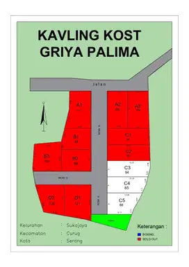 TANAH KAVLING KOST GRIYA PALIMA
