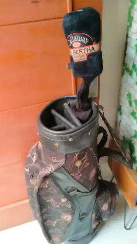 Jual murah stik golf.satu buah dan tasnya