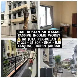JUAL KOS KOST KOSAN KOSTAN 50 KAMAR DI TANJUNG DUREN GROGOL PETAMBURAN