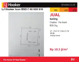 jual kavling anantha the avani bsd city hadap barat