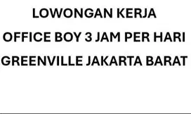 OFFICE BOY 3 JAM PER HARI