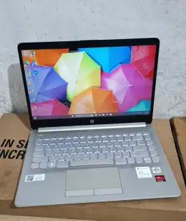 Laptop HP 14s-DK1524AU 
AMD Athlon Silver Setara i3 gen 10 Ram 8/512