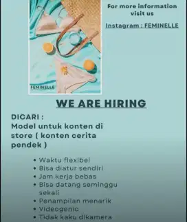 DIBUTUHKAN SPG MERANGKAP MODEL