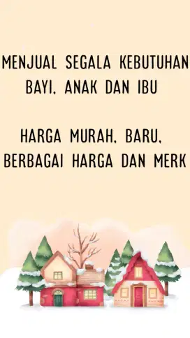 Jual semua kebutuhan bayi, anak, ibu