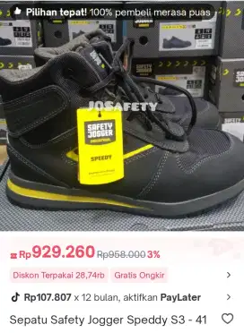 Safety joger speedy s3 Baru