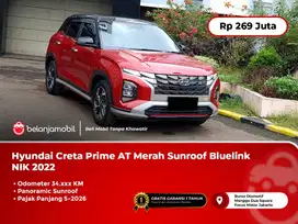 Hyundai Creta Prime AT Merah Sunroof Bluelink [ PAJAK PANJANG ]