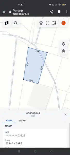 Dijual tanah dekat Airis villa, lokasi di Jl raya uluwatu, pecatu