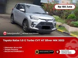 Toyota Raize 1.0 G Turbo CVT AT Silver [ TANGAN PERTAMA ]