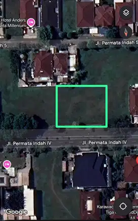 Dijual tanah lippo karawaci jl permata indah
