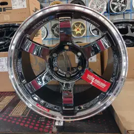 Te37 SL ring 18x9 6x139,7 ET 0 blackchrome. Pajero fortuner