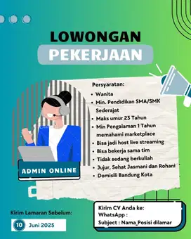 Lowongan Kerja Admin