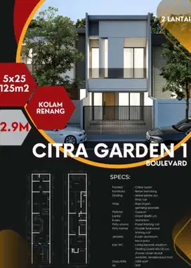 Dijual Rumah Minimalis Modern Citra Garden 1