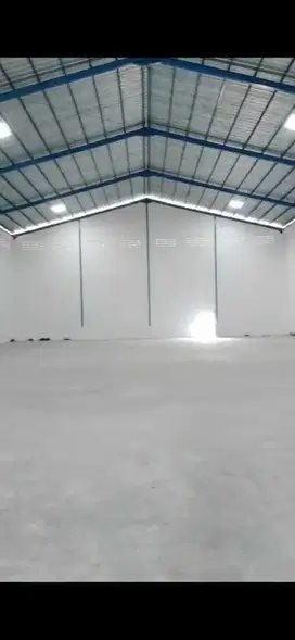 Disewakan gudang baru lokasi pergudangan sungai turi kalibaru pakuhaji