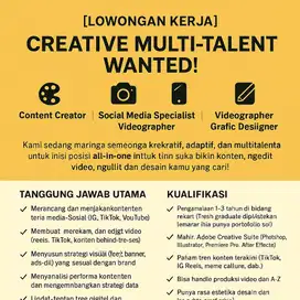 Graphic Designer / Social Media Specialist / Videographer / Content