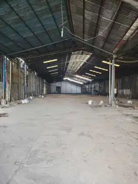 Di jual gudang siap pakai lokasi jalan raya dadap