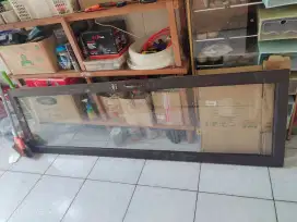 Pintu kaca kayu uk. 59.5 x 198.5cm