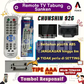 Chunshin - Remote TV Tabung Sanken (langsung pakai) | 92G