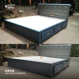 Dipan laci minimalis / Tempat tidur minimalis / Dipan custom