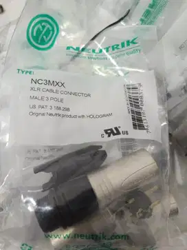 Xlr neutrik cow/cew untuk sound system mixer equalizer crossover dlms