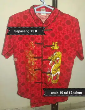 Baju imlek anak ukuran 32