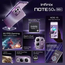 INFINIX NOTE 50X 5G (8/256) NEW GARANSI RESMI NASIONAL