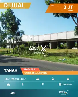 Dijual Tanah Siap Bangun Poros Jalan Camplong Sampang Madura
