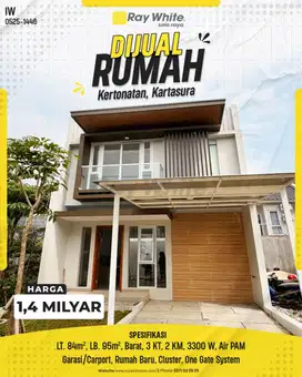 Dijual Rumah 2 Lantai Bagus Siap Huni Cluster Elite Di Kartasura