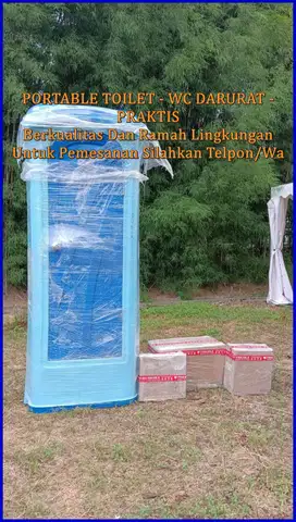 Toilet Fiberglass, Toilet Portable, Toilet Konser Toilet Darurat Toile