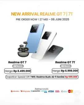 PRE ORDER SEKRANG JUGA REALME GT 7 SERIES. FLAGSHIP KILLER. 7000MAH