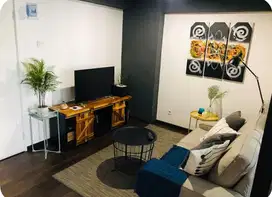 SEWA 2 KAMAR JADI 1 KAMAR FURNIS APARTEMEN BASSURA CITY JAKARTA TIMUR