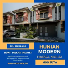 Di jual rumah di komplek bukit mekar indah 3 harga mulai 600juta