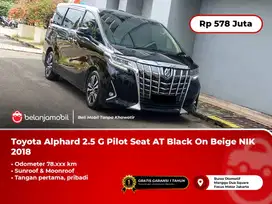 [ TANGAN PERTAMA ] Toyota Alphard 2.5 G Pilot Seat AT Black 2018/2019