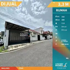 Dijual Rumah Tidar Malang Selangkah dari Sekolah Charis